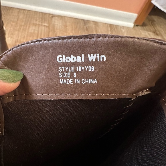 Women’s Global Win Boots, Brown, Size 8 NWOT - Picture 8 of 12